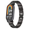 For Xiaomi Smart Band 9/9 NFC/8/8 NFC Watch Strap Rhinestone Decor 3-Bead Stainless Steel Band