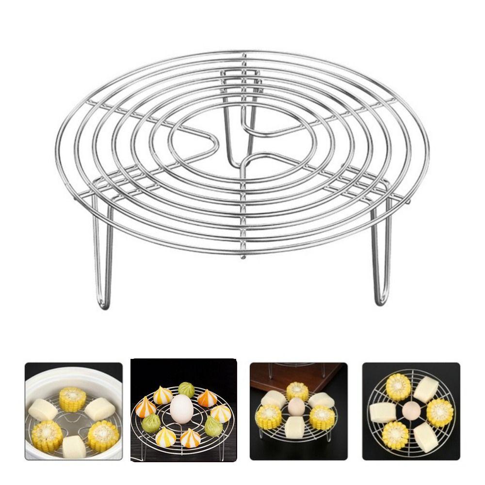 Durable 304 Stainless Steel Tray Stand Pot Steaming Steamer Rack Steamer Shelf Cookware