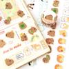 Pre-Cut Animals Washi Tape Set Cute Kawaii Cat Rabbit Panda Dog Penguin Decorative Masking Label Stickers for Arts DIY Crafts