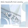 Anklet - Boho - Silver - Double Ankle - Beach Fashion - For Girls