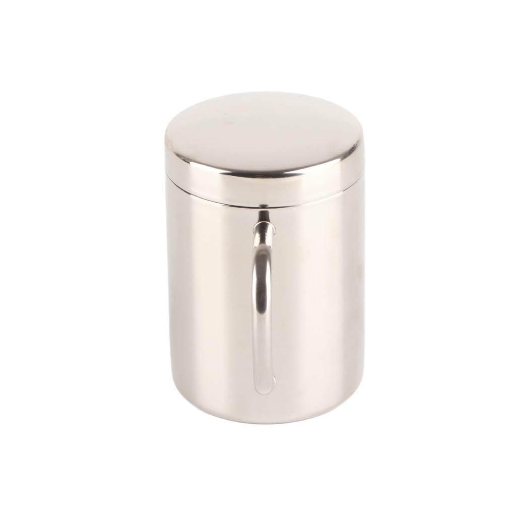 Stainless Steel Coffee Mug Minimalist Fashionable Large Capacity Coffee Cup with Lid for Home 400ml