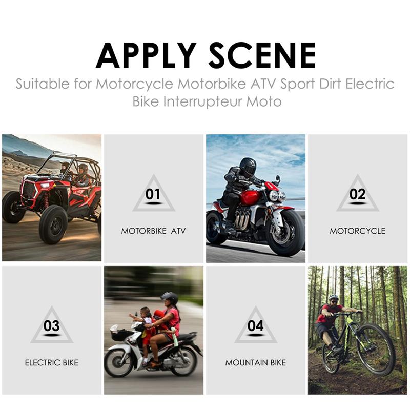 12V 10A Universal Switch Motorcycle Handlebar Headlight Fog Spot Light Waterproof On Off Switch