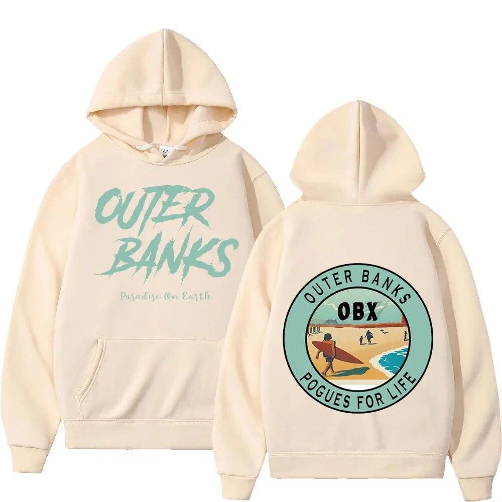 John B JJ Maybank Loose Sweatshirt Unisex Streetwear  American TV Series Outer Banks 3 Print Hoodie Harajuku Pogue Life Hoodies Unisex