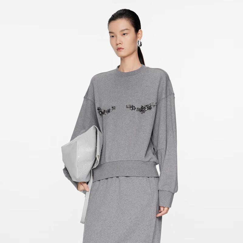 JNBY 24 Autumn Loose Fit Round Neck Sweatshirt