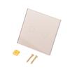 1/2/3Gang Touch Switch 1Way Type-C Usb Wall Sockets Light Switch With Power Sockets Glass Panel Gold