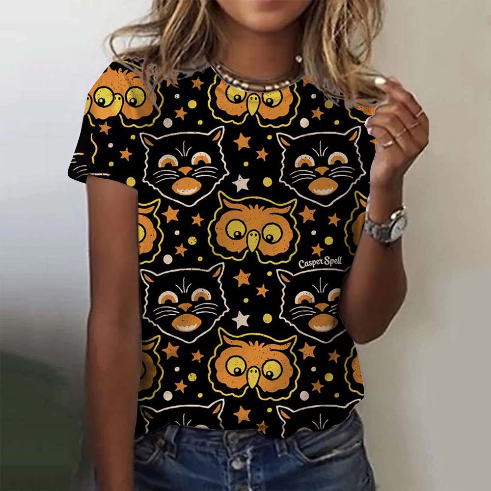 Женская футболка с милой тыквенной головой и 3D-принтом, футболка большого размера, летняя новая модная женская одежда Y2k, женские топы, футболки