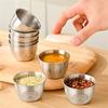 Stainless Steel Dipping Box With Lid Sealed Sauce Cup Salad Tomato Sauce Seasoning And Preservation Container