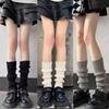 Lolita Leg Warmers Women Long Socks Wool Knitted Foot Cover Arm Warmer Autumn Winter Crochet Heap Socks Boot Cuffs Stockings