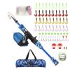 Kids Fishing Pole Telescopic Fishing Rod and Reel Combo Kit with Fishing Lures Fishing Lines