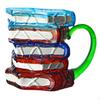 Books Stack Coffee Cup Accessories Colorful Reading Bookish Items Supplies for Book Lovers Writer