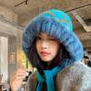 Women's Korean-Style Winter Thick Wool Hat for Large Head Circumference, Slim-Fit, Cold-Proof Knitted Pullover Hat