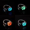 Hollow Out Luminous Cat's Paw Ring Glow In Dark Light Adjustable Ring Glowing Finger Ring  Girls