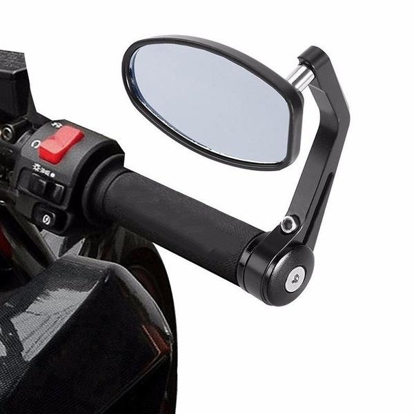 Motorcycle 7/8\ Handle Bar End Rearview Side Mirrors For Ducati Honda Yamaha KTM Etc