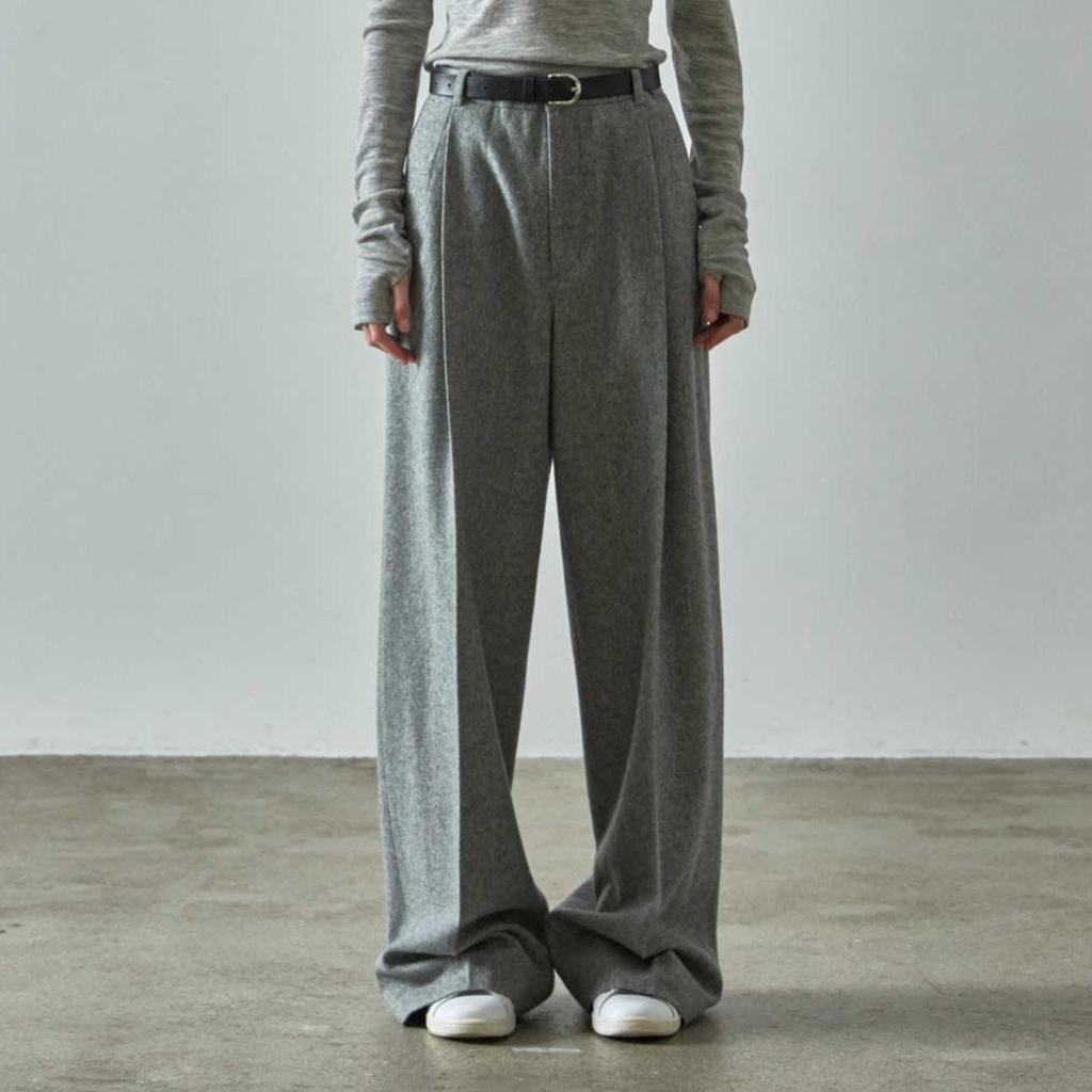 Now FACA*E PATTE*N Women’s High-Waisted Casual Wide-Leg Trousers - Autumn/Winter Collection