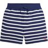 Polo Striped Drawstring Elastic Shorts Kids Shorts Blue 100040386