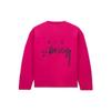 Stussy X Nike Mesh Logo Print American Retro Long Sleeve Crew Neck T-Shirt FW23 Drop Shoulder Unisex Tops Pink FJ9165-615