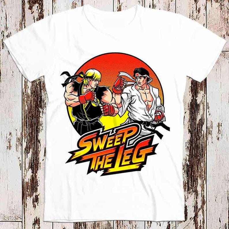230 Gsm 100% Cotton Sweep The Leg T Shirt Cobra Kai Karate Kid Film 80S Movie Super Cool Gift Top Tee 8367