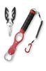 Fish Grabber, Fish Grip, Fish Catcher, Fish Holder, Fish Gripper with Carabiner, Holder with Measuring Function, Rust-Resistant... (Red)