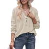 2024 New Autumn Winter Hooded Sweatshirts Women Fashion Buttons V-neck Long Sleeve Pullovers Ladies Casual Loose Hoodies