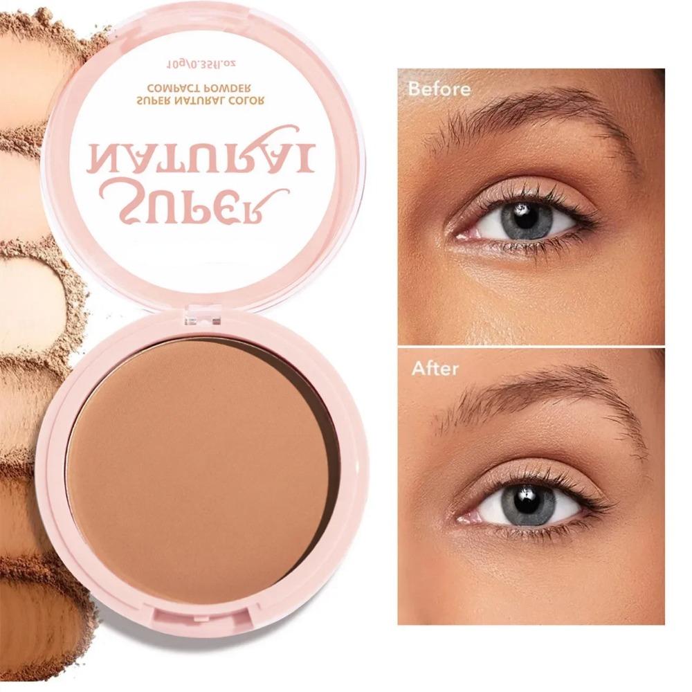 8 Colors Face Setting Powder Compact Oil-Control Concealer Pressed Powder Matte Smooth Finish Full Coverage Foundation Cosmetics
