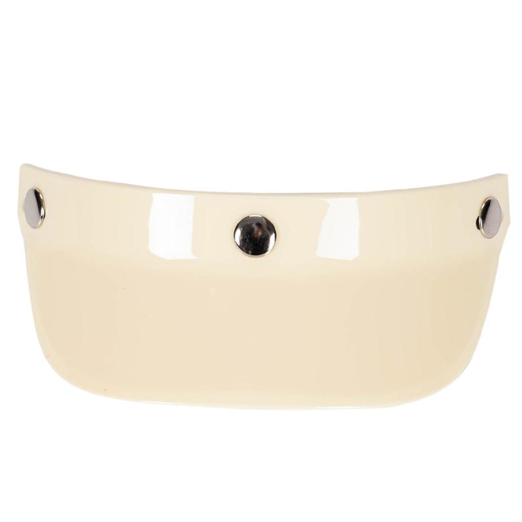 Universal Motorcycle 3 Snap Button Visor Flip Up Down Open Face Helmet Wind Shield