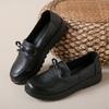 Spring and Autumn Mother Shoes Casual Soft-soled Single Shoes Middle-aged and Elderly Leather Shoes Comfortable Home Daily Non-slip Work Women's Shoes