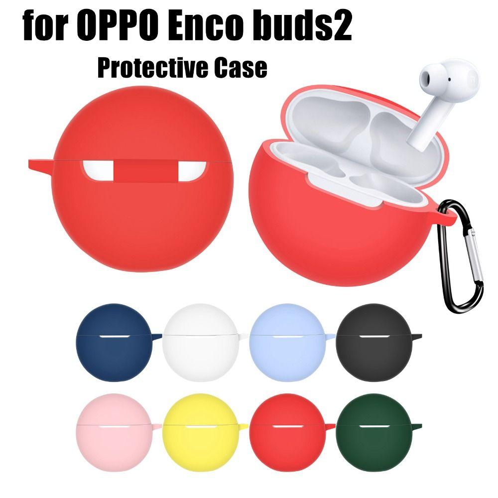 Silicone Wireless Earphone Shell Headphone Charging Box Sleeve for OPPO Enco Buds2 Home/Travel