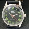 VINTAGE HMT JAWAN HAND-WINDING INDIAN MENS BLACK COLOR DIAL WATCH A700299-5 R202-a700299
