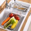 Сливная корзина Дуршлаг для раковины Прочный несущий телескопический сито с выдвижными ручками Ситечко для овощей и фруктов