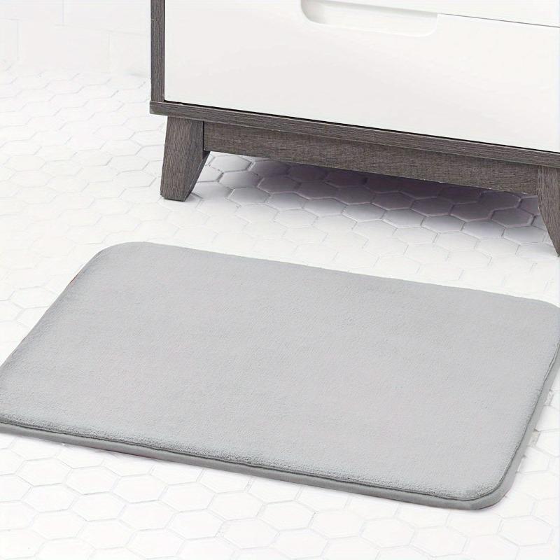 Absorbent Memory Foam Carpet Non-Slip Bathroom Toilet Bath Mat Soft Shower Decorative Rug Sponge Flat Bathtub Anti-skid