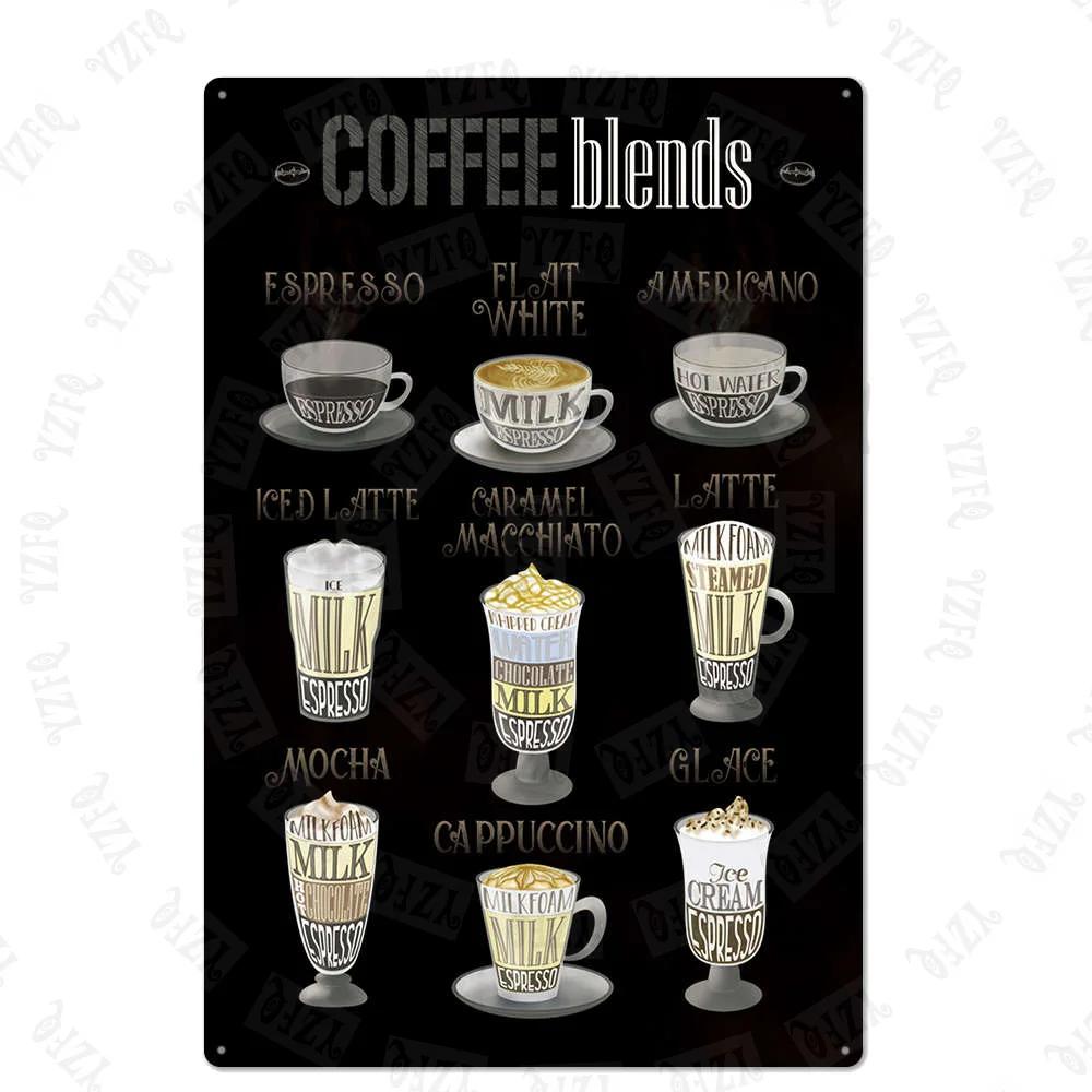 Chalkboard Art Coffee Menu Metal Sign Burger Bar Decorative Signs Wall Kitchen Cafe Shop Home Art Craft Decor 30X20CM XP(947)A