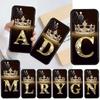 Letter Gold Phone Case For iPhone Samsung Galaxy Redmi Xiaomi Oppo OnePlus Note S A 7 8 9 10 11 12 13 14 20 21 22 23 53 54 Pro Max Plus Ultra TPU Soft