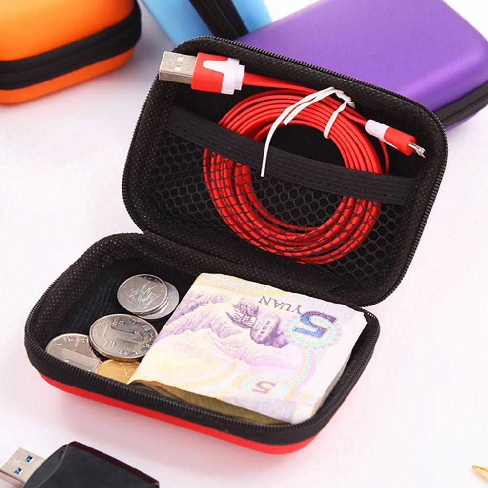 Earbuds Cable Organizer Memory Card Case Storage Box Coin Purse Earphone Bag Carry Pouch