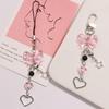 Goth Y2K Phone Charm Bow Heart Star Keychain Pendant Key Chain Bag Phone Chain