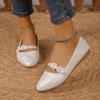 2024 New Fashion Solid Color Pointed Toe Flat Women's Shoes Shallow Mouth Slip-on Versatile and Comfortable Women's Shoes