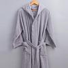 Pure Cotton Couple's Hooded Terry Bathrobe - Winter Thickened Pajamas for Men and Women