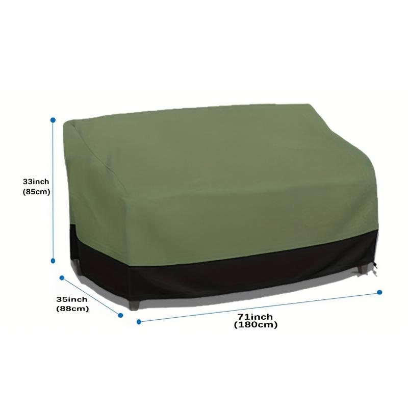 1PC Dust Protection Garden Durable Polyester Fabric Heavy-Duty Waterproof Sofa Cover Outdoor Rain Fits Most Double Sofas