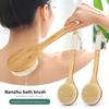 Natural Bamboo Bristles Bath Brush Bath Brush Long Handle Bath Brush Back Horny Bath Brush