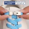 Press Lock Shoelaces Without Ties Elastic Laces Sneakers Kids Adult No Tie Shoe Laces