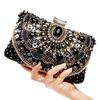 Beaded Clutch Purse Evening Bags Wedding Party Handbag Metal Chain Shoulder Bags