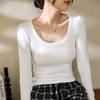 Skin-friendly and Comfortable Modal Cotton Autumn New Long-sleeved T-shirt Women's Inner Layering Shirt