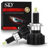 2Pcs 6 Sides H7 LED Headlight Bulbs 360 Degree 3D 20000Lm H1 LED H11 H8 H9 9005 9006 9012 HIR2 Auto Lamp Turbo Car Headlamp 6500K White 12V
