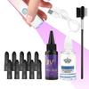 Professional UV Hair Extension Kit VLight Salon-Grade UV Lamp,Fast Curing Glue/Tools for Invisible Waterproof Bonds,Long-Lasting Salon Results At Home