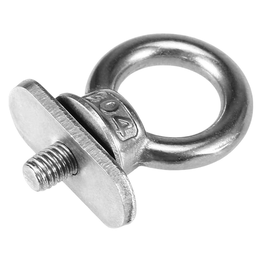 Stainless Steel 2pcs Track Mount Kayak Tie Down Eyelet Track Mount Tie Up Eyelet Kayak Tie Down Eye Bolt for Kayaks Boats Canoes