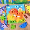 Children'S Early Education Manual Threading Board 2 In 1 Mushroom Nail Threading Creative Puzzle Educational Toy