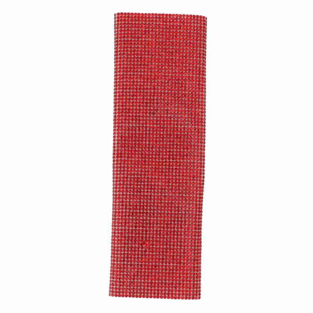 Microphone Sleeve Red Shining Rhinestone Plastic Universal Mic Handle Cover for Stage Show Bar