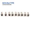 1set GX16 Nut Type  2/3/4/5/6/7 Pin Male + Female 16mm Circular Aviation Socket Plug Wire Panel Connector