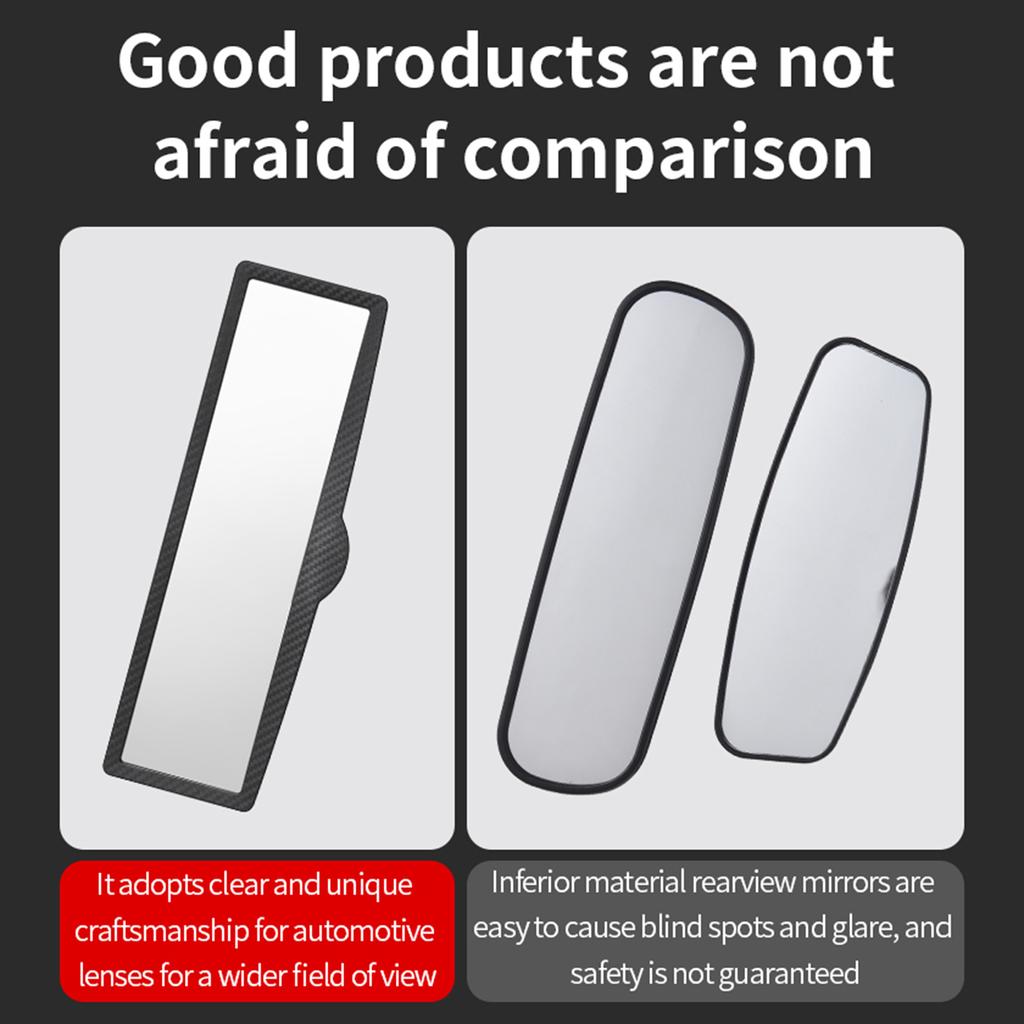 Rear View Mirror Suction Cup Rearview Mirror Wide Angle Hidden Aromatherapy 360 Degrees  Adjustment Angle Rear View