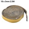 2.5m Flat Stoves Rope Heat Resistant Fiberglass Fireplace Chimney Door Sealing Cord Replacement Gasket Tape 18*3mm