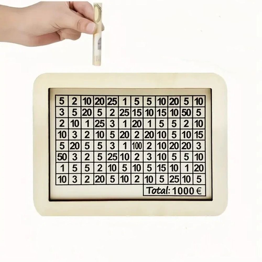 Wooden Money Box Handmade Money Saving Box Home Use Piggy Bank  Helps The Habit of Saving